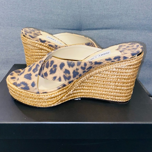 Jimmy Choo Dovina Leopard Wedge (NWT)! - Picture 7 of 9